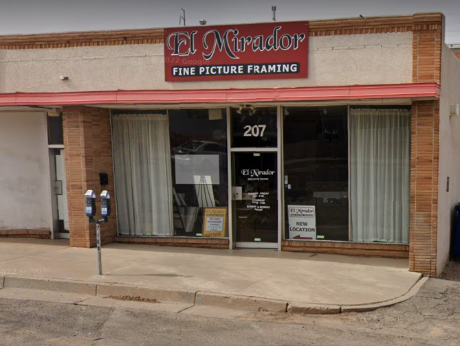 El Mirador Framing store front on Dartmouth Dr. NE